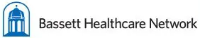 Bassett Healthcare Network logo with blue dome and cupola, black text; Smarter Media’s expert media buying, branding in Fairport, NY.