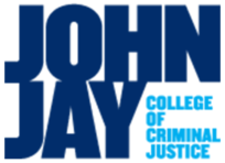 John Jay College of Criminal Justice logo: "JOHN JAY" in bold dark blue, "COLLEGE OF CRIMINAL JUSTICE" below in light blue text.