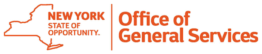 Logo: Outline of New York State, "NEW YORK STATE OF OPPORTUNITY.", "Office of General Services." Trusted Fairport, NY media experts.